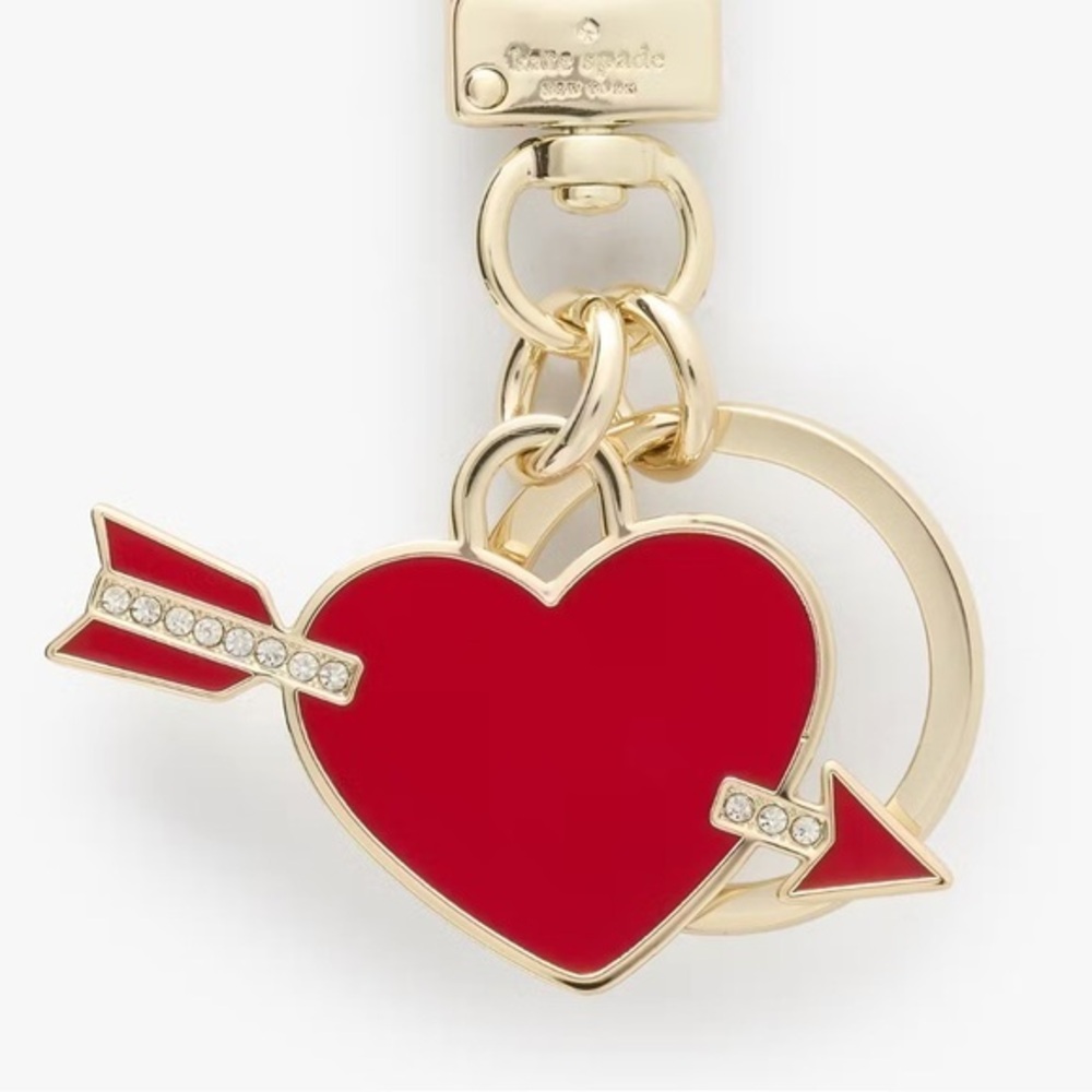 Kate Spade Love Shack Metal Key Chain Bag Charm